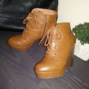 High heeled booties